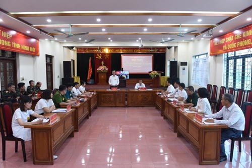 Thiếu tướng Nguyễn Đình Lưu dự khai mạc diễn tập khu vực phòng thủ huyện Thanh Trì 2023